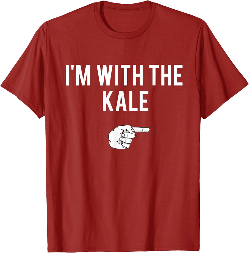 Matching Kale Costume I'm With The Kale Halloween Costume Party Matching T-Shirt - Cranberry Red