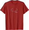 I Love Funny Pigs T-Shirts Pig Lovers, Pot Belly, Kids Love this Cute T-Shirt T-Shirt - Cranberry Red