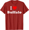 I Love Buffalo City NY Hometown Matching Classic T-Shirt - Cranberry Red