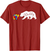 Matching Family Autism Awareness Shirts Daddy Bear Autism Awareness month Dad Grandpa Men Gift T-Shirt - Cranberry Red