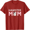 Hamster Mom Hamster T-Shirt - Cranberry Red