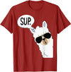 Funny Alpaca Gifts Accessories Alpaca Llama Sup T-Shirt - Cranberry Red