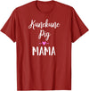 Angry Ant Graphics - Kunekune Pig Gifts Kune Kune Pig Gift for Women - Kunekune Pig Mama T-Shirt - Cranberry Red