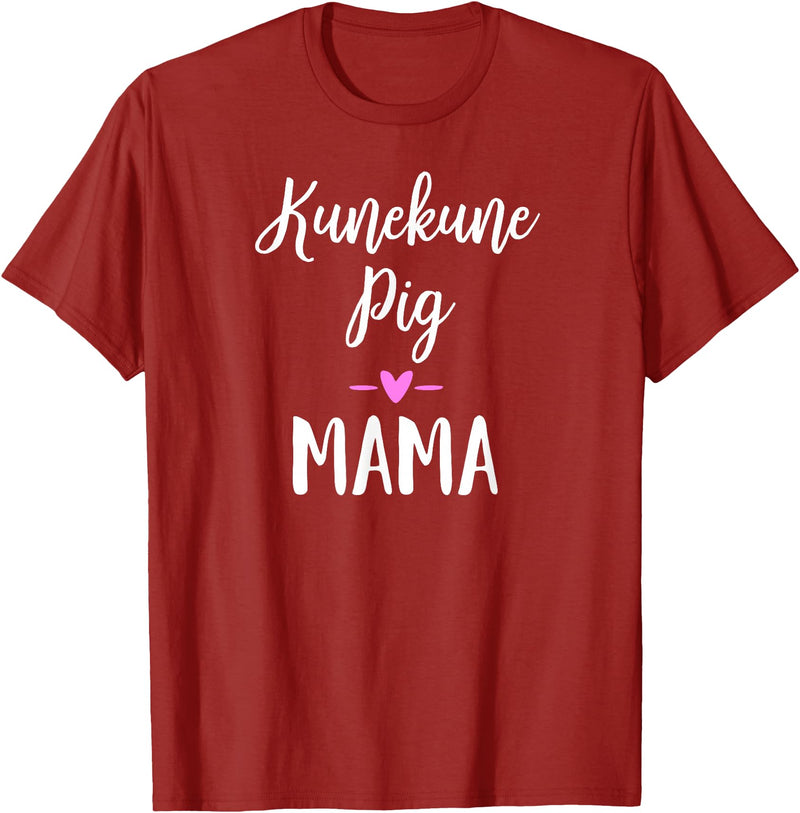 Angry Ant Graphics - Kunekune Pig Gifts Kune Kune Pig Gift for Women - Kunekune Pig Mama T-Shirt - Cranberry Red