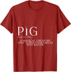 Bacon FH Pig, A Magical Creature That Turns Vegetables Into Bacon --- T-Shirt - Cranberry Red
