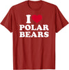 I love polar bears T-Shirt - Cranberry Red