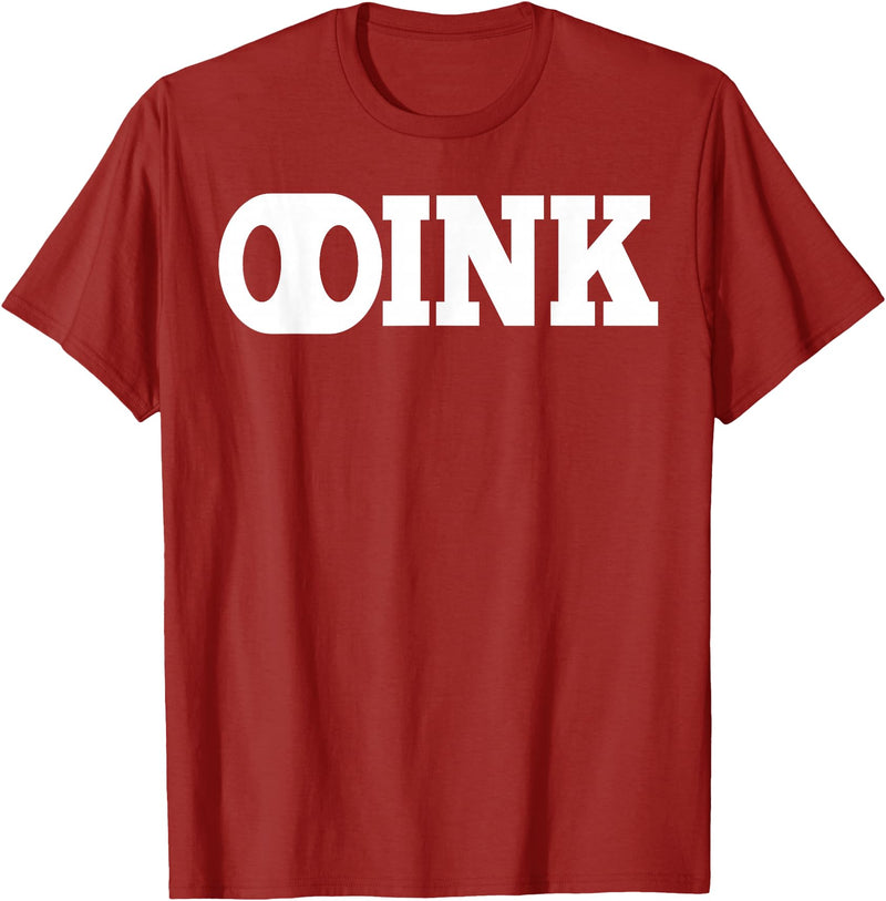 LGBT Pig Play Shirts AP OINK Gay Mens Pig Play Shirt T-Shirt - Cranberry Red