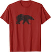 Vintage Polar Bear Merch and Gifts Polar Bear Distressed Print - Vintage Polar Bear T-Shirt - Cranberry Red