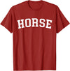 Horse - Style Horse T-Shirt - Straight - Cranberry Red