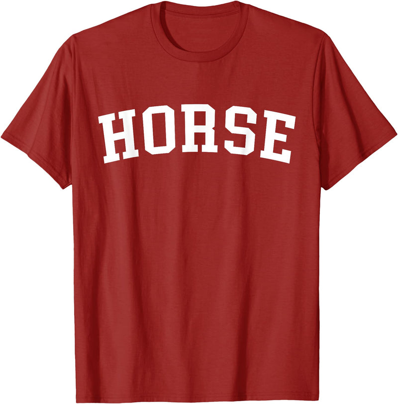 Horse - Style Horse T-Shirt - Straight - Cranberry Red