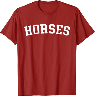 Horses - Designs Horses T-Shirt - Cranberry Red