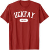 Freedom 4 All Apparel Co. Subtle Resistance Uckfay Umptray Pig Latin 8647 Funny T-Shirt - Cranberry Red
