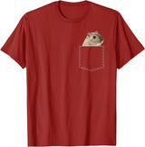 Boys Girls Cute Cool Hamster Lover T-Shirt Gift for Kids T-Shirt - Cranberry Red