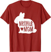 Cute Nethie Bunny Mom - Netherland Dwarf Rabbit T-Shirt in Cranberry Red