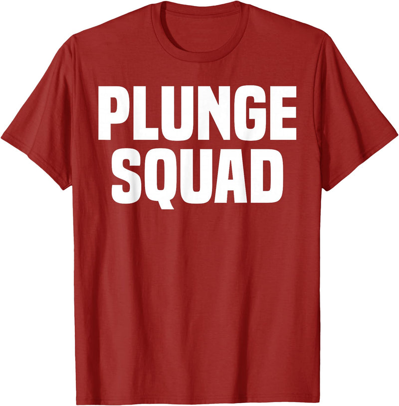Winter Sport Polar Bear Plunge Design Outfit Ice Bear Plunge - Plunge Squad T-Shirt - Cranberry Red