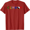 Bear In The Cloud Coexist T-Shirt - Cranberry Red
