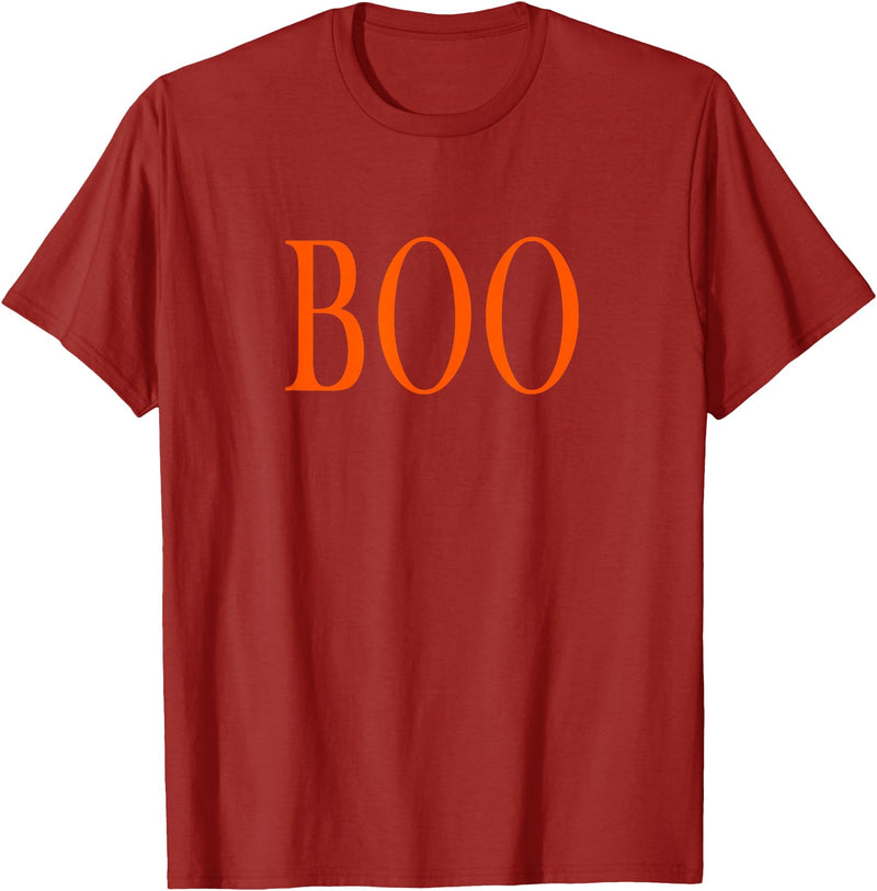 Cool Funny One Word Phrase Tshirts Shirts That Say Boo T-Shirt - Cranberry Red