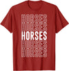 Horses Apparel Horses T-Shirt - Cranberry Red