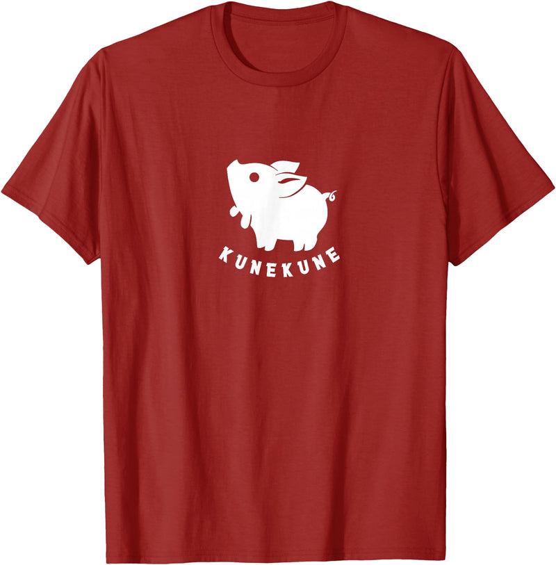 Kunekune cute piglet pet. Minimal art for pig fans Kunekune cute piglet pet. Minimal art for pig lovers T-Shirt - Cranberry Red