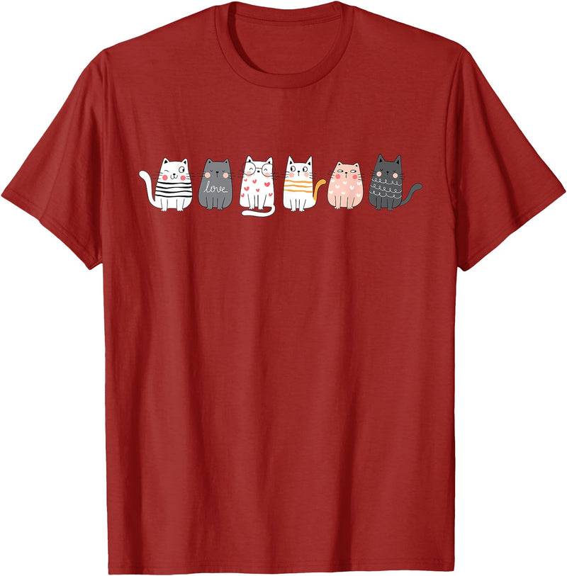 CATS T-Shirt - Cranberry Red
