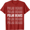 Polar Bears Apparel Polar Bears T-Shirt - Cranberry Red