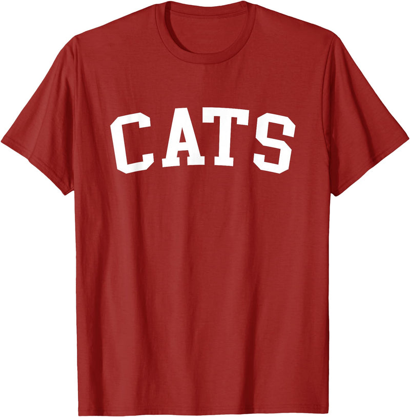 Cats - Style Cats T-Shirt - Cranberry Red