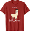 Funny Llama School Graduation Ceremony Got My Dipllama -Students School Graduation Day -Funny Llama T-Shirt - Cranberry Red