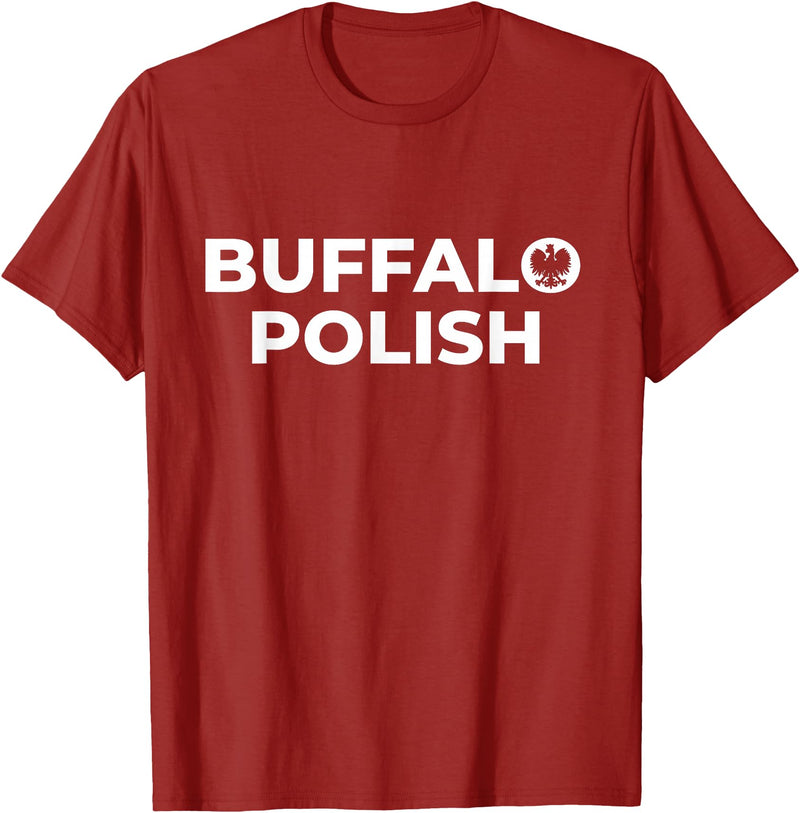 Buffalo Polish Shirts | 716 Polska Polish Smigus Dyngus Day T-Shirt - Cranberry Red