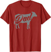 Cow Dad Apparel Daddy Cow for Dad's Who Lover Cows T-Shirt - Cranberry Red