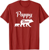 Pappy Gifts Pappy Bear Funny Gift T-Shirt - Cranberry Red