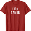Lion Tamer T-Shirt - Cranberry Red