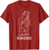 Viking Bear Warrior Lover Shirts Viking Bear Warrior Polar Brown Bear Berserkers T-Shirt T-Shirt - Cranberry Red