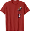 Kawaii Clothes - Anime Merch - japanese streetwear Kawaii Clothes Baby Panda Bear Pocket Panda T-Shirt - Cranberry Red