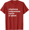 Bear-ly Gay Tees Funny Charisma Uniqueness Nerve Talent Gay Clothing T-Shirt - Cranberry Red