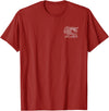 PERSIAN SYMBOLISM Persian Iran Lion and Sun Symbol T-Shirt - Cranberry Red