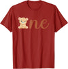 Family Birthday Bear Gifts One of The Birthday Boy Bear 1st Birthday Party Boy T-Shirt - Cranberry Red