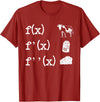 Cute Math Gifts Calculus Nerd Accessories & Stuff Funny Math Teacher Art For Men Women Cow Milk Cheese Formula T-Shirt -