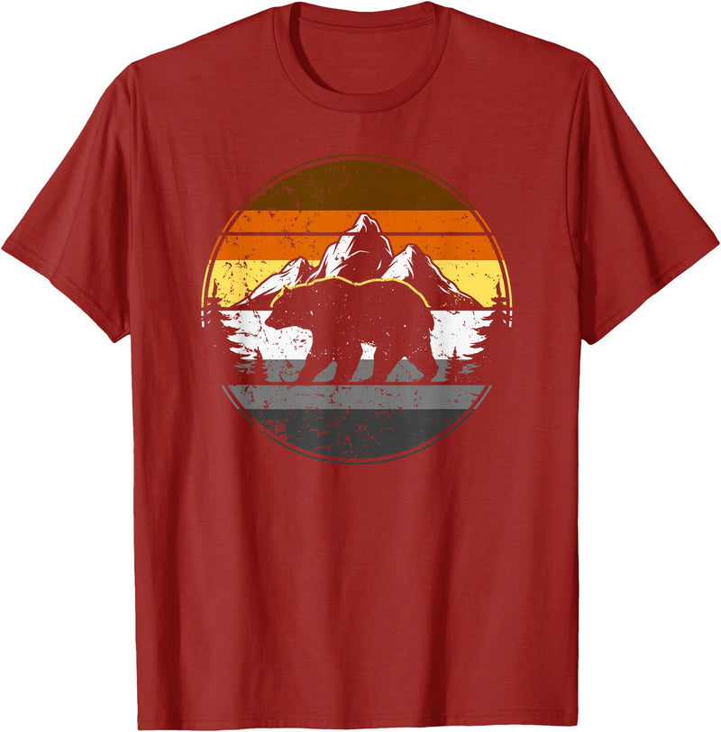 Bear Gay Pride by Content Design Studio Gay Men, Bear Community, Gay Bear T-Shirt - Cranberry Red