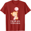Big Sister Little Sister Outfits Siblings - Im the big sister bear T-Shirt - Cranberry Red