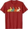Retro Rabbit - Zookeeper Bunny Owner Veterinarian Small T-Shirt in Cranberry Red