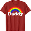 Gay Pride Parade Event Frestival Shirt Co Mens Damn Daddy Gay Pride Parade Daddy Masc Man LGBTQ Dad T-Shirt - Cranberry Red