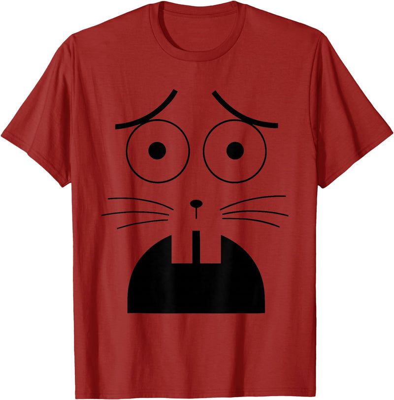 Jasper Rabbit Costume Funny Boo JEE Boojee Meme Halloween T-Shirt in Cranberry Red