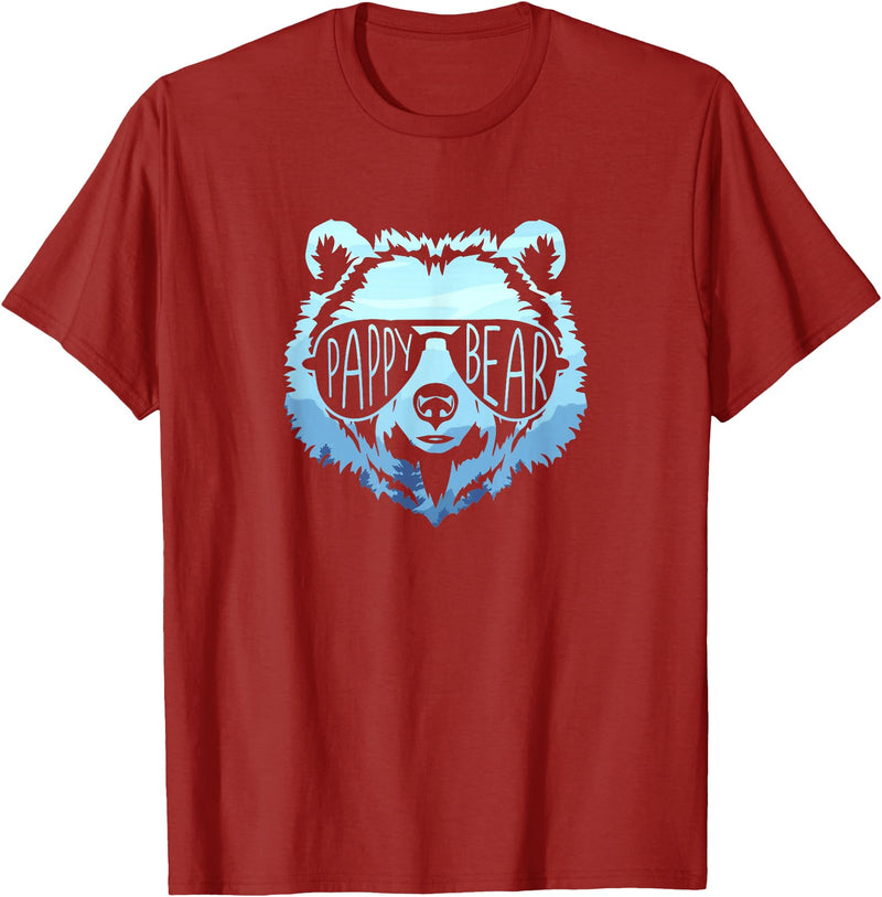 pappy Grizzly in sunglasses Pappy Bear Vintage Graphic T-Shirt - Cranberry Red
