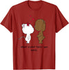 Valentinstag Geschenk - Love Animal Couple Love Animal Cat and Bear Couple - Valentine's Day Gift T-Shirt - Cranberry Red