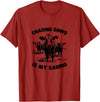 Farm Life Apparel & Gifts CHASING COWS IS MY CARDIO - Fun Farming T-Shirt - Cranberry Red