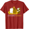 Cartoon Network We Bare Bears Grizz Panda Ice Bear Internet Famous T-Shirt - Cranberry Red