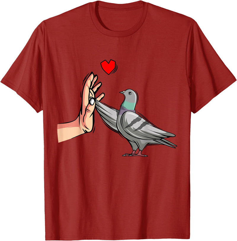 Funny Pigeon Lover Apparel & Gift Designs Pigeon Lover Men Women Kids T-Shirt - Cranberry Red