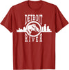 Eternal Angler Detroit River Walleye Fishing T Shirt for Men Women T-Shirt - Cranberry Red