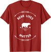Animal Lover Save The Bears Wild Animal Tees Animal Lover Bear Lives Matter Save The Bears T-Shirt T-Shirt - Cranberry Red