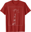 Sarcastic Giraffe Shirts Co20 Giraffe Lover Gifts For Womens Giraffe Graphic Tees For Mens T-Shirt - Cranberry Red